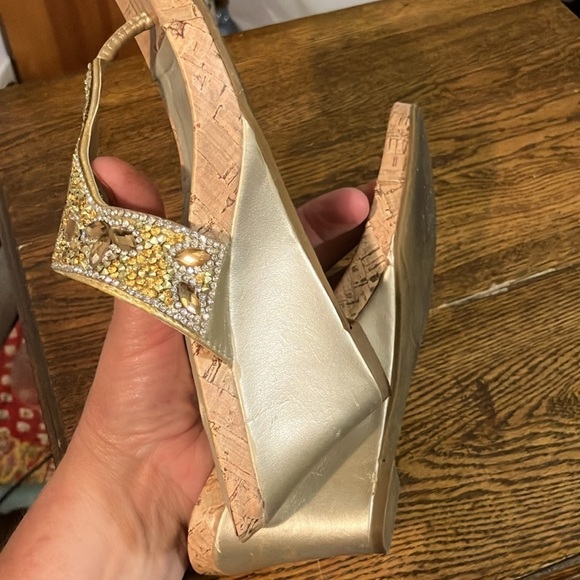 Madeline Stewart heeled rhinestone sandal  size 7 - Picture 8 of 13